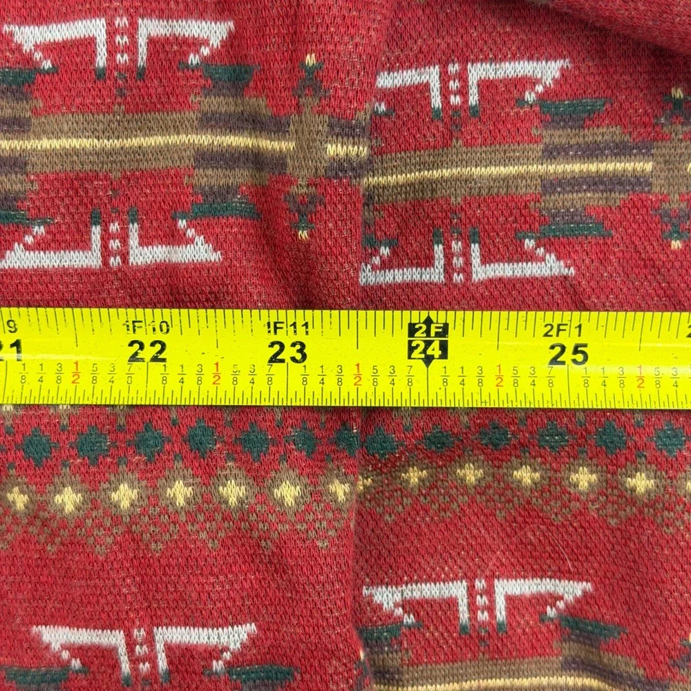 Vintage Polo Ralph Lauren Henley Shirt Mens L Red USA Made